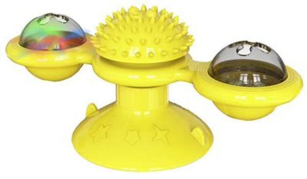 Yellow Pet Life® 'Sticky-Swipe' Interactive Suction Cup Kitty Cat Toy