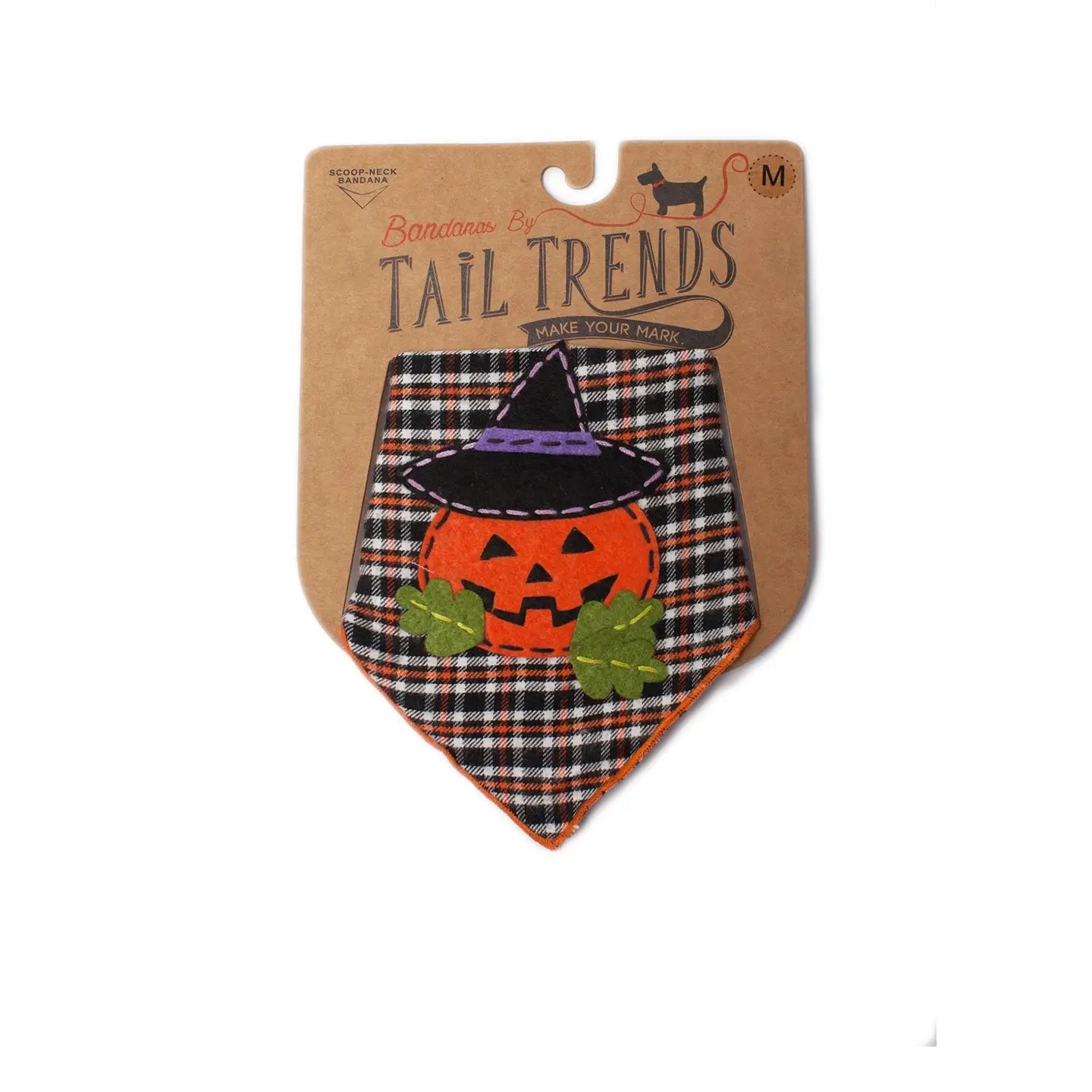 Jack-O-Lantern Witch Pet Bandana