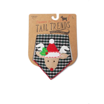 Red Nosed Reindeer Hat Pet Bandana
