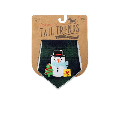 Snowman with Gift & Tree Pet Bandana