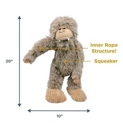 Tall Tails 20" Stuffless Big Foot Dog Toy with Squeaker
