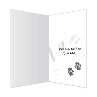 Thank You - Bottom of Mi Hart Greeting Card