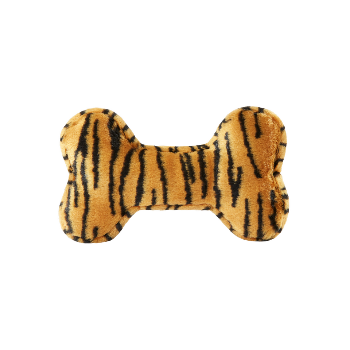 Fluff & Tuff Medium Tiger Dog Bone Toy