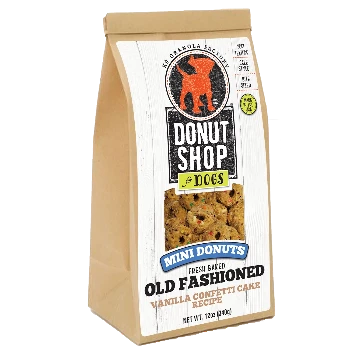 K9 Granola Factory Mini Donuts-Vanilla Confetti Recipe Dog Treats