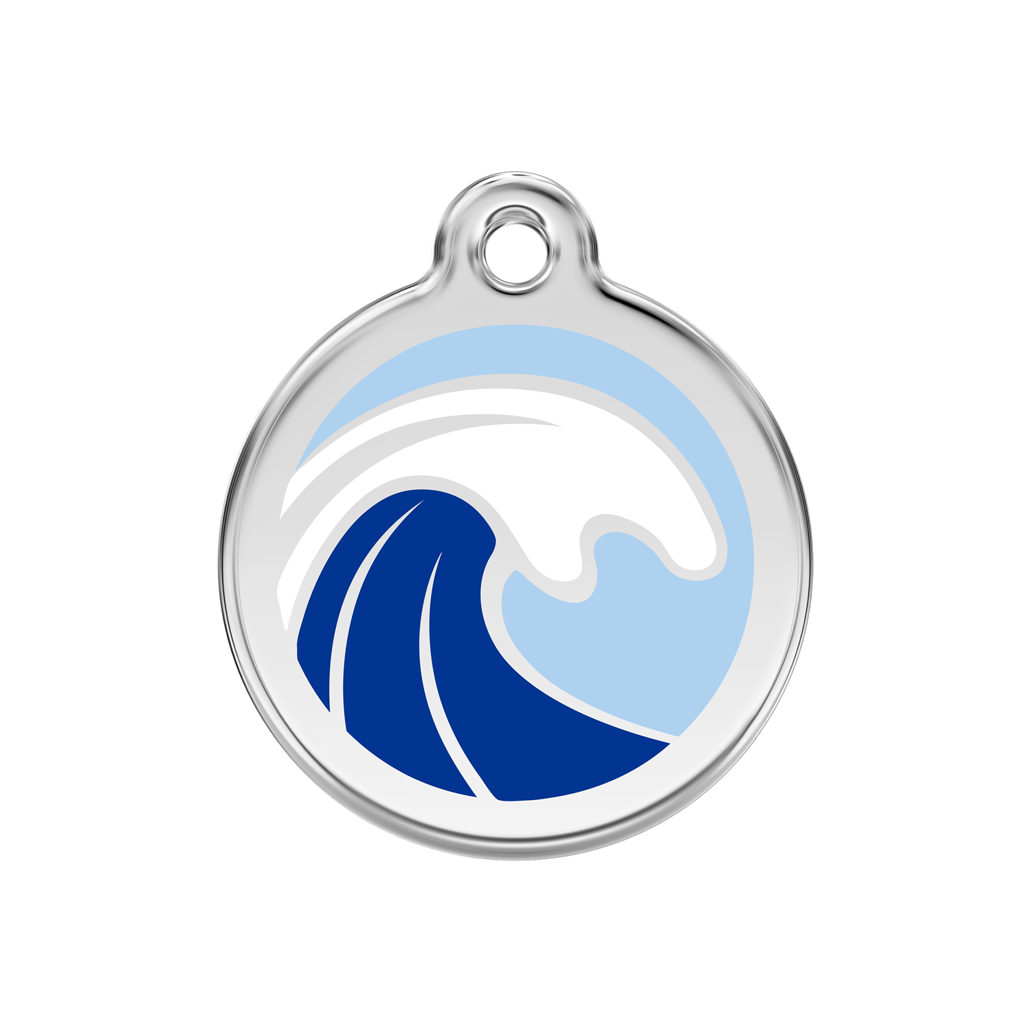 Red Dingo Wave Pet ID Tag