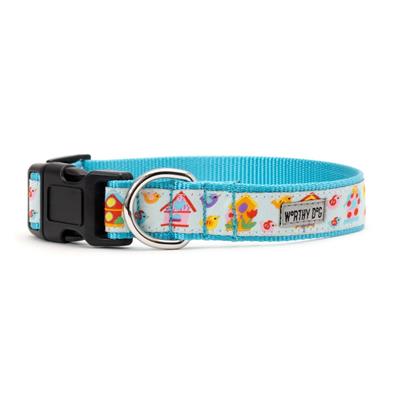 Blue Birdhouses Collar & Leash Collection