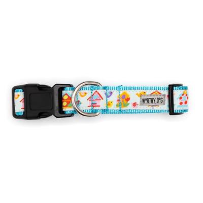 Blue Birdhouses Collar & Leash Collection