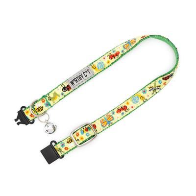 Green Bugs Cat Collar