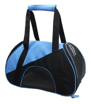 Pet Life Blue & Black Airline Approved Zip-N-Go Contoured Pet Carrier