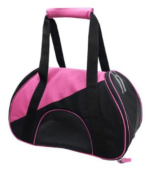 Pet Life Hot Pink & Black Airline Approved Zip-N-Go Contoured Pet Carrier