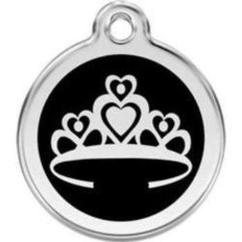 Red Dingo Black Crown Pet ID Tag.
