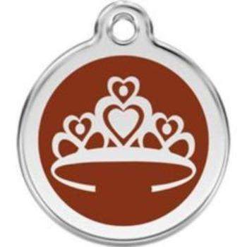 Red Dingo Brown Crown Pet ID Tag.