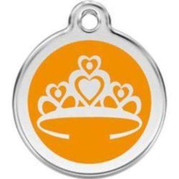 Red Dingo Orange Crown Pet ID Tag.