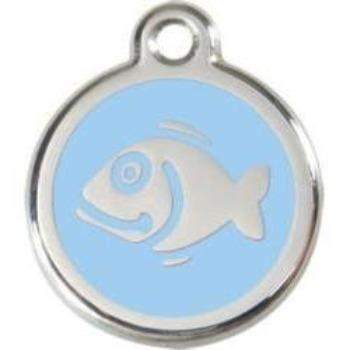 Red Dingo Light Pink Fish Pet ID Tag.