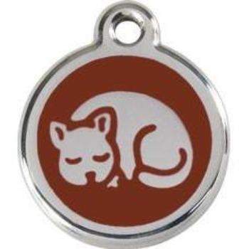 Sleeping Cat Pet ID Tag.