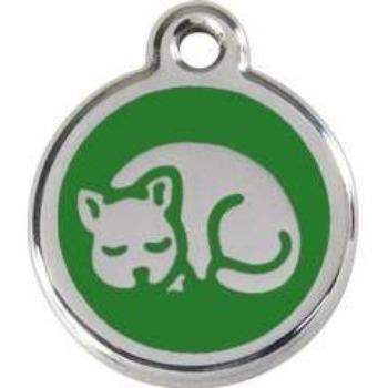 Sleeping Cat Pet ID Tag.