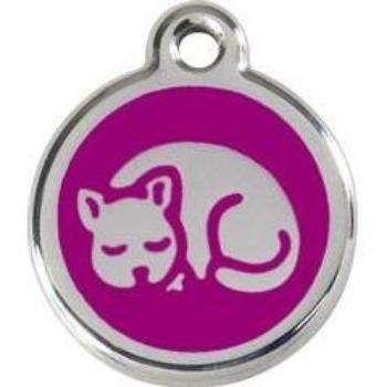 Sleeping Cat Pet ID Tag.