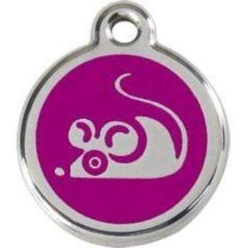 Red Dingo Purple Mouse Pet ID Tag.