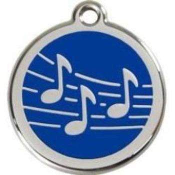 Red Dingo Dark Blue Music Pet ID Tag.