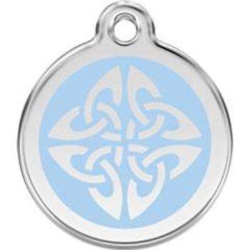 Red Dingo Light Blue Tribal Arrows Pet ID Tag.