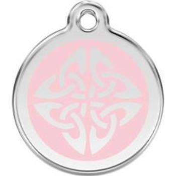 Red Dingo Light Pink Tribal Arrows Pet ID Tag.