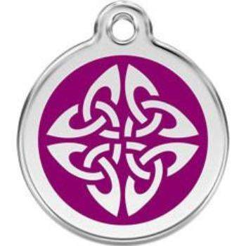 Red Dingo Purple Tribal Arrows Pet ID Tag.
