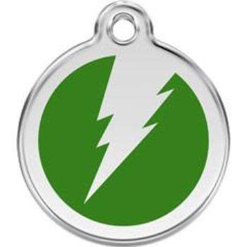 Red Dingo Green Flash Pet ID Tag.