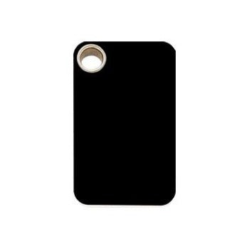 Red Dingo Black Rectangle Flat Plastic Pet ID Tag.
