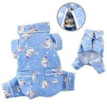Snowman & Snowflake Flannel Pajamas.