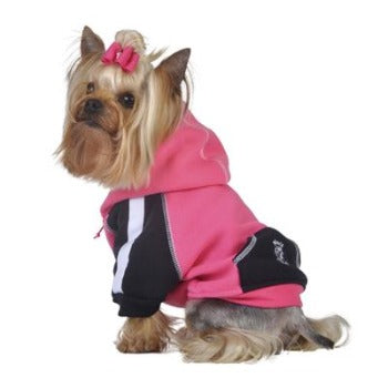 Pink Stripe Hoodie.