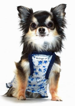 Hip Doggie Blue Rose Dress