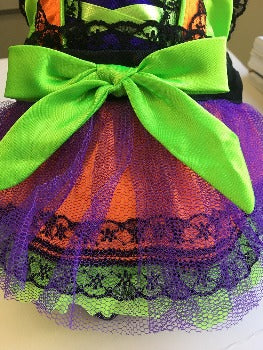 Neon Orange Witch Costume.