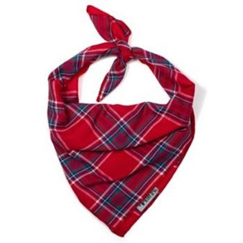 Red Plaid II Tie Bandana.