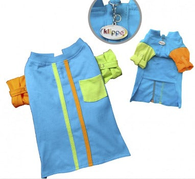 Contrast Shirt with Roll-Up Sleeves.