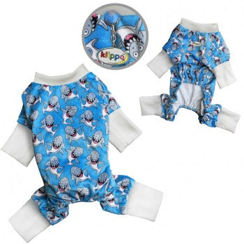 Ultra Soft Minky Silly Sharks Pajamas.