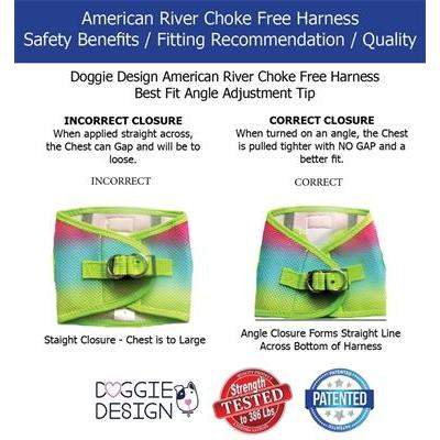 Doggie design american outlet river ombre dog harness