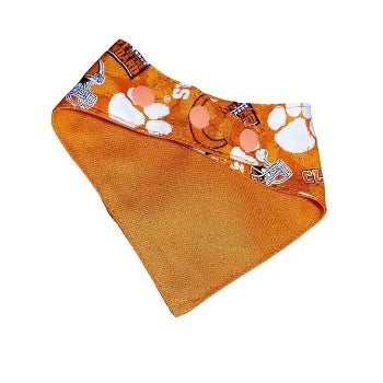 Barkriffic Clemson Tigers Snap On Dog Bandana Paws Purrs Barkery Boutique