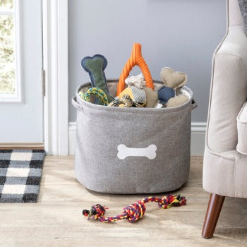 Park Life Designs Capri Grey Toy Basket