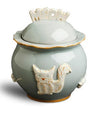 Carmel Ceramica Cat Treat Jar.