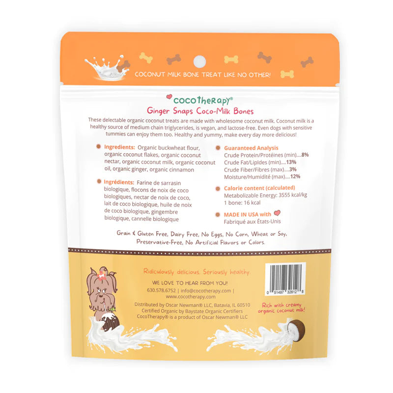 Coco-Milk Bones Ginger Snaps Biscuit