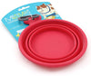 Messy Mutts Red Collapsible Dog Travel Bowl-Paws & Purrs Barkery & Boutique