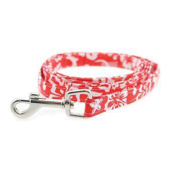 Cool Mesh Dog Harness - Hawaiian Hibiscus Red.
