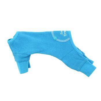 Sweet Dreams Thermal Dog Pajamas - Blue.