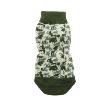 Green Camo Non-Skid Socks.