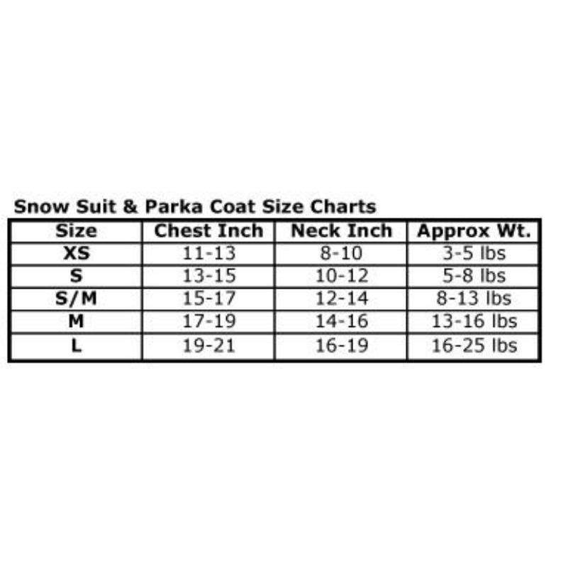 Black & Grey "Ruffin It" Dog Snow Suit.