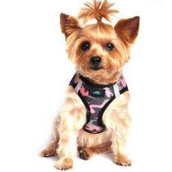 American River Camo Choke-Free Dog Harness - Pink