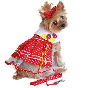 Red Polka Dot Balloon Dress.