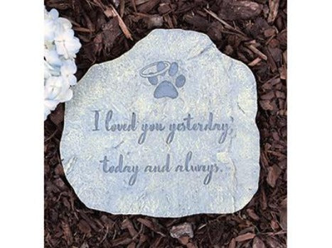 Dog Speak I Loved You Memory Stone