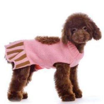 Dog_Dressed_in_Dogo_Pink_and_Brown_Cupcake_Dog_Sweater_Dress_Side_View