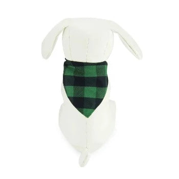 Dog & Me Green Buffalo Plaid Bandana